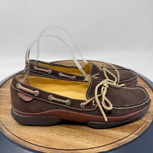Sperry Top Sider Boat Loafer Driving Shoe Brown Suede 9710120 Women's Size 8.5M
